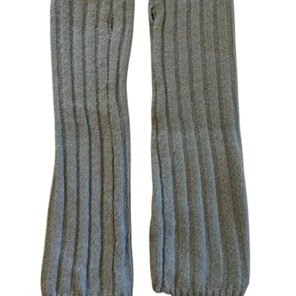 NEW PrettyLittleThing Soft Knit Cozy Ribbed Slouchy Stretchy Handwarmer OS Grey